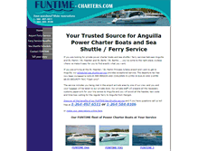 Tablet Screenshot of funtime-charters.com